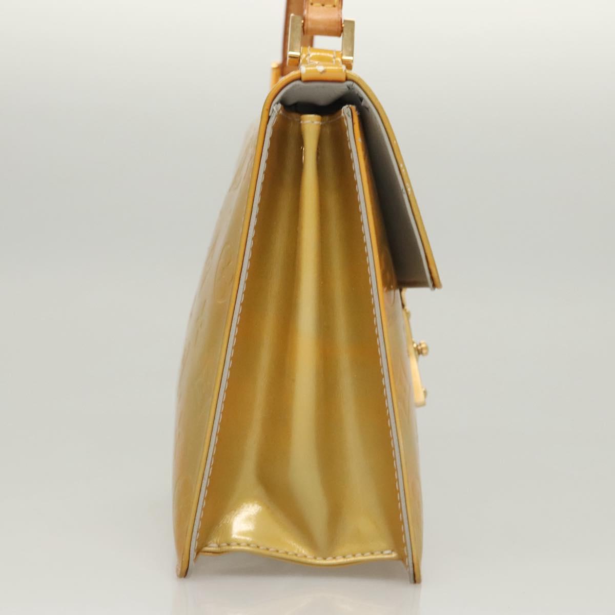 LOUIS VUITTON Monogram Vernis Spring Street Hand Bag Gris M91029 LV Auth gh022