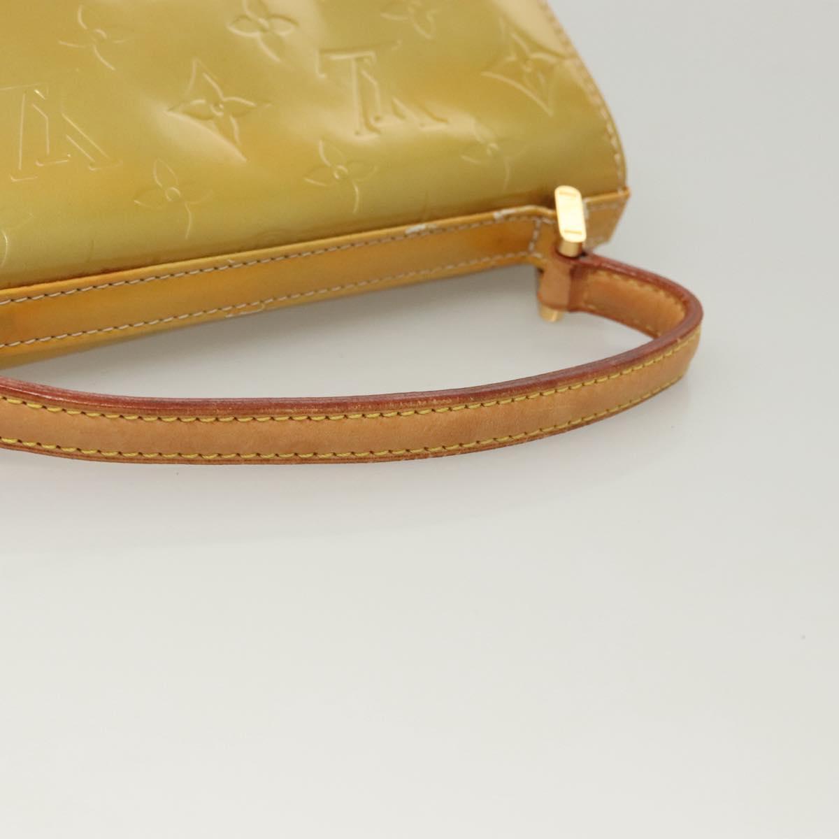 LOUIS VUITTON Monogram Vernis Spring Street Hand Bag Gris M91029 LV Auth gh022