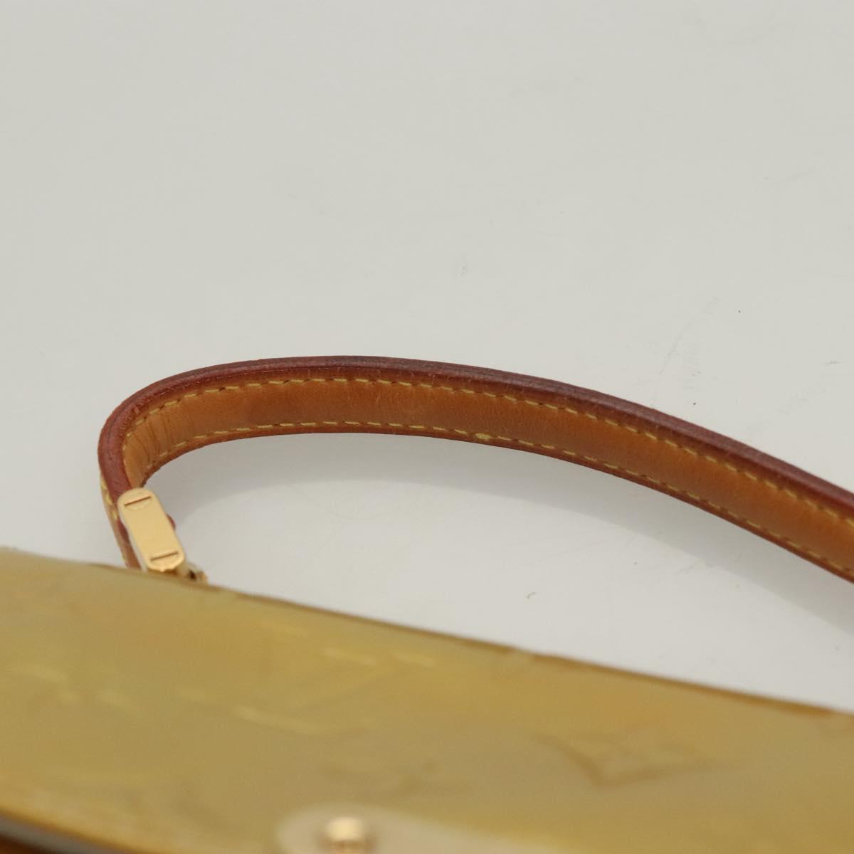 LOUIS VUITTON Monogram Vernis Spring Street Hand Bag Gris M91029 LV Auth gh022