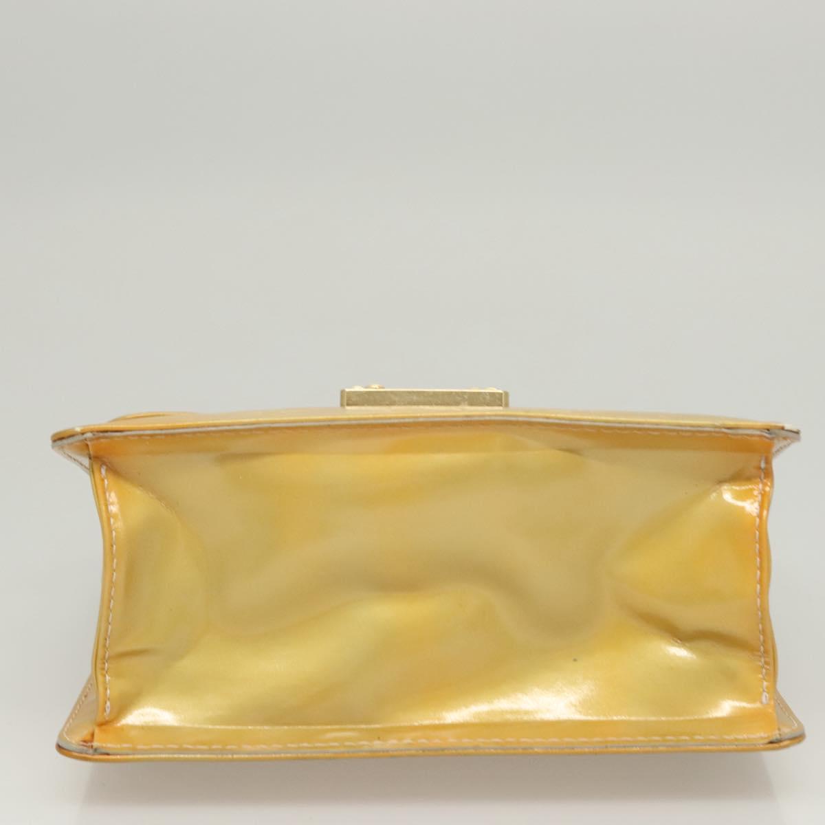 LOUIS VUITTON Monogram Vernis Spring Street Hand Bag Gris M91029 LV Auth gh022