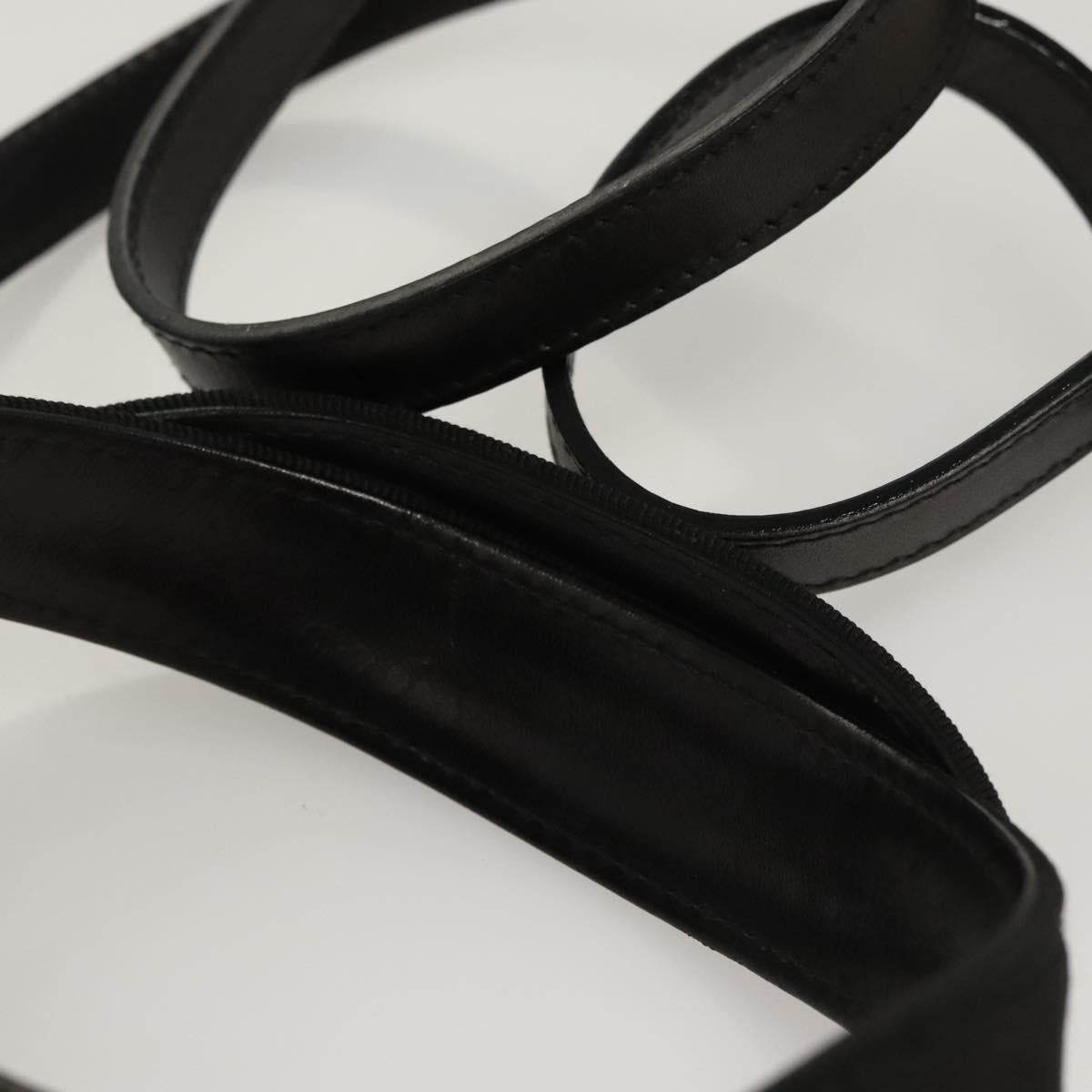 Salvatore Ferragamo Vala Hand Bag Leather 2way Black Gold Auth gh079