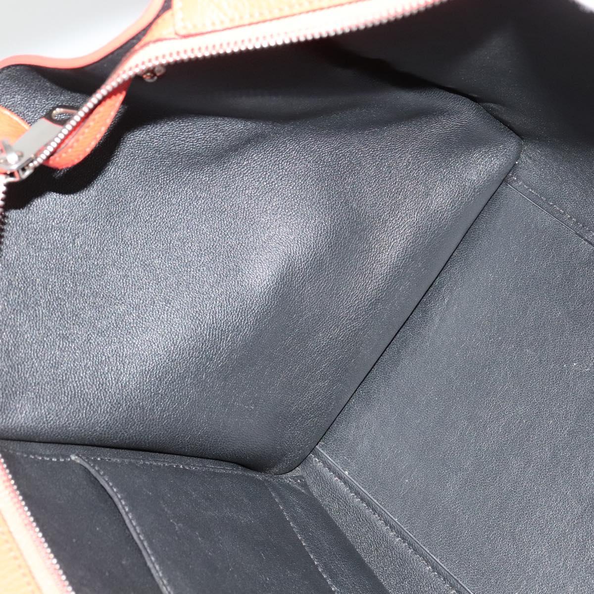 CELINE Trapeze Medium Hand Bag Suede Leather 2way Red Silver Auth gh084