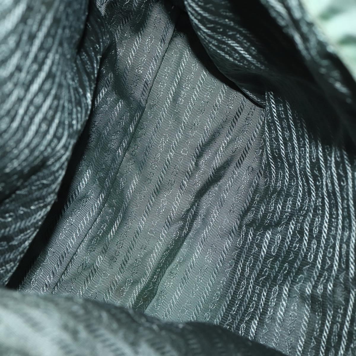 PRADA Shoulder Bag Nylon Leather 2Set Khaki Black Auth gh1001