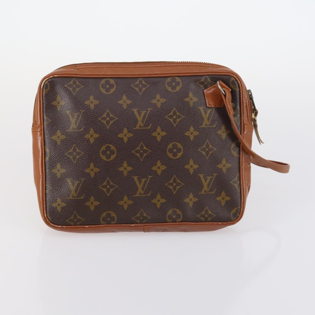 LOUIS VUITTON Monogram Clutch Bag 2Set LV Auth gh1003