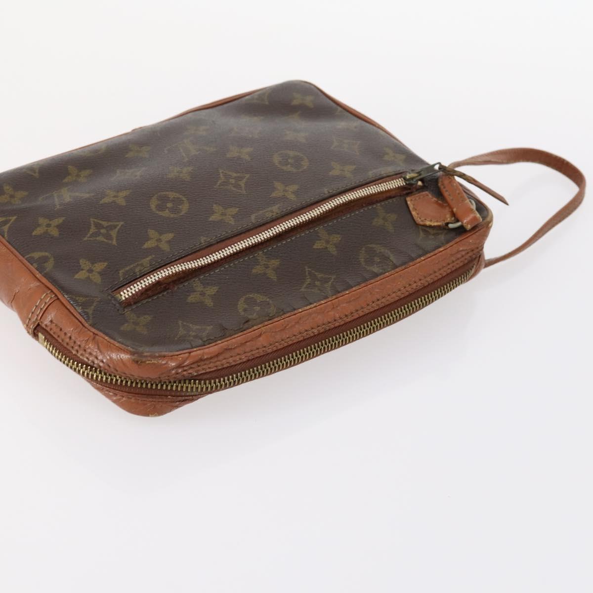 LOUIS VUITTON Monogram Clutch Bag 2Set LV Auth gh1003