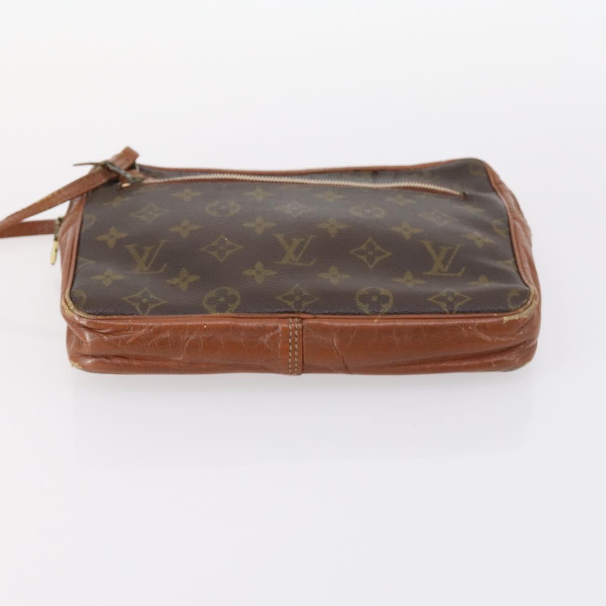 LOUIS VUITTON Monogram Clutch Bag 2Set LV Auth gh1003