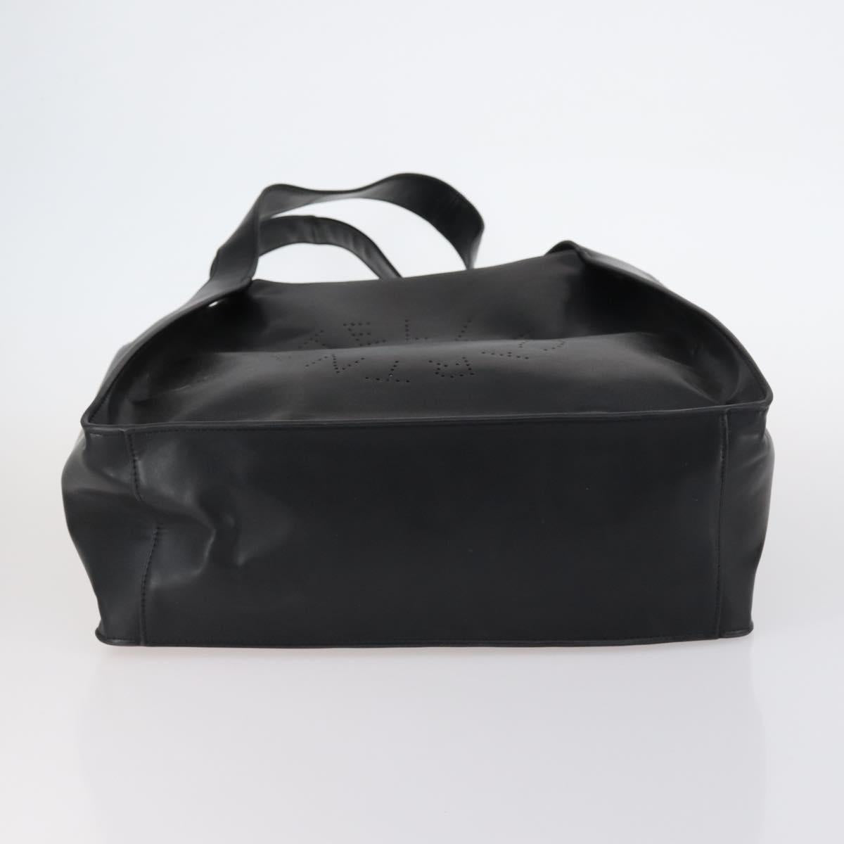 Stella MacCartney Tote Bag Leather 2Set Black Beige Auth gh1004