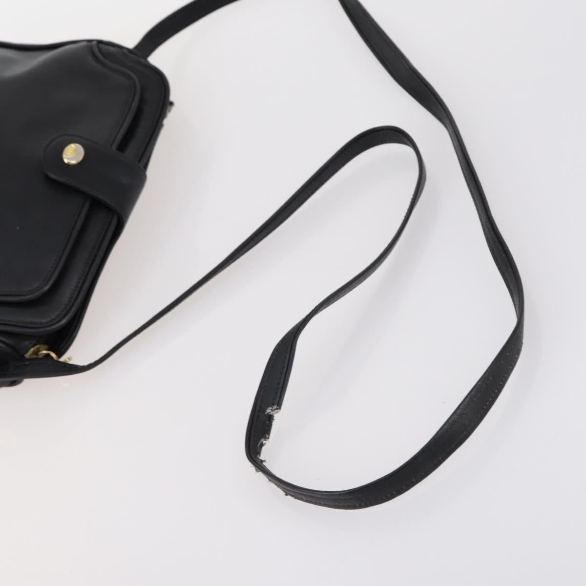 GUCCI Micro GG Supreme Shoulder Bag Canvas Leather 4Set Black Beige Auth gh1007