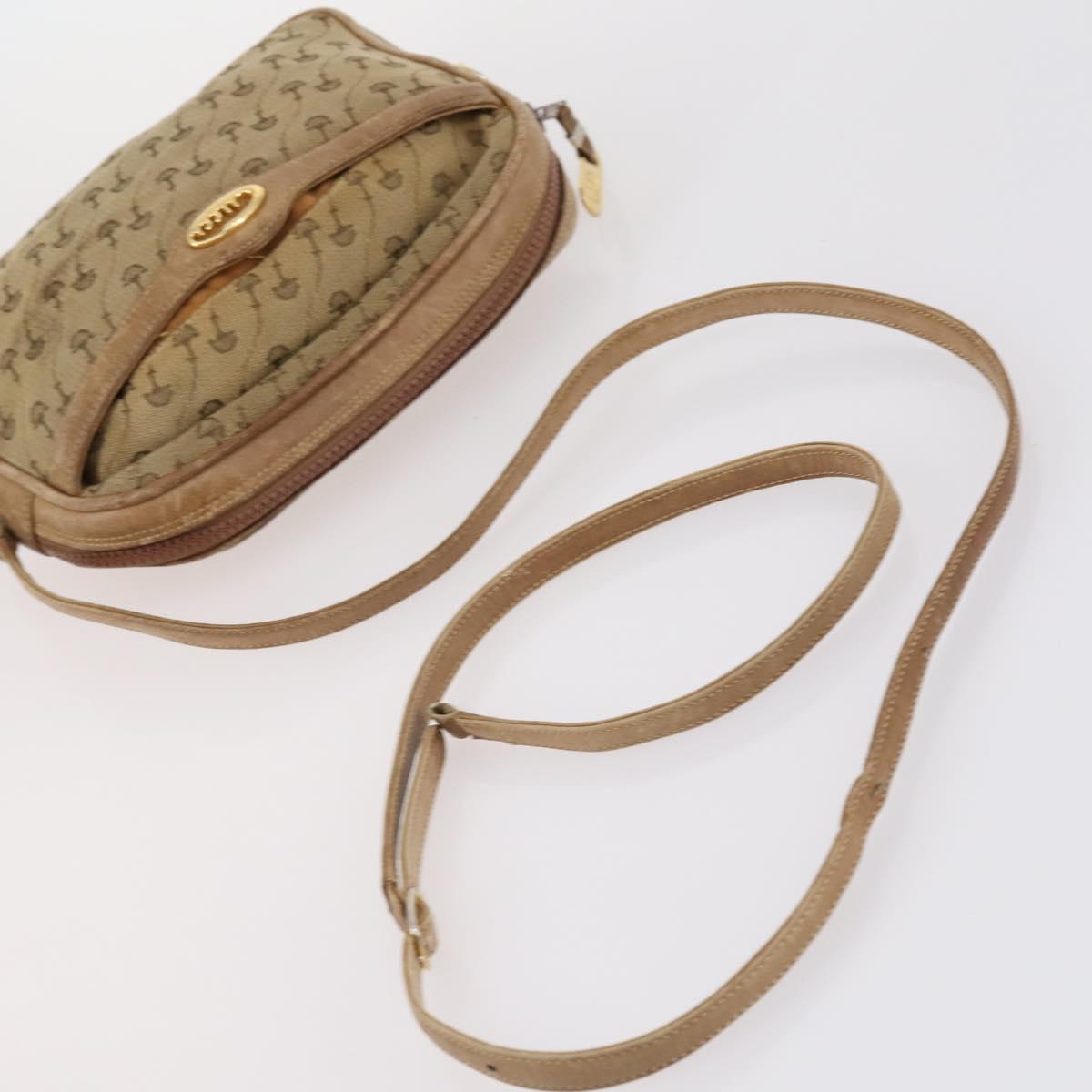 GUCCI Micro GG Supreme Shoulder Bag Canvas Leather 4Set Black Beige Auth gh1007