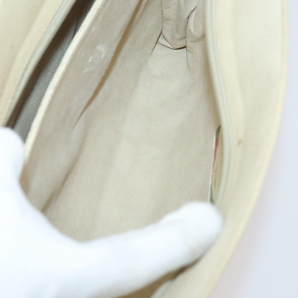 GUCCI Micro GG Supreme Shoulder Bag Canvas Leather 4Set Black Beige Auth gh1007