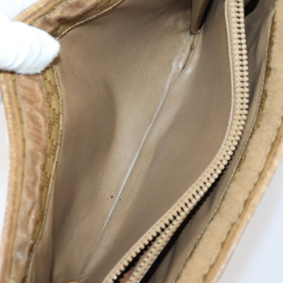 Salvatore Ferragamo Celine Hand Bag Leather 3Set Beige Black Auth gh1011