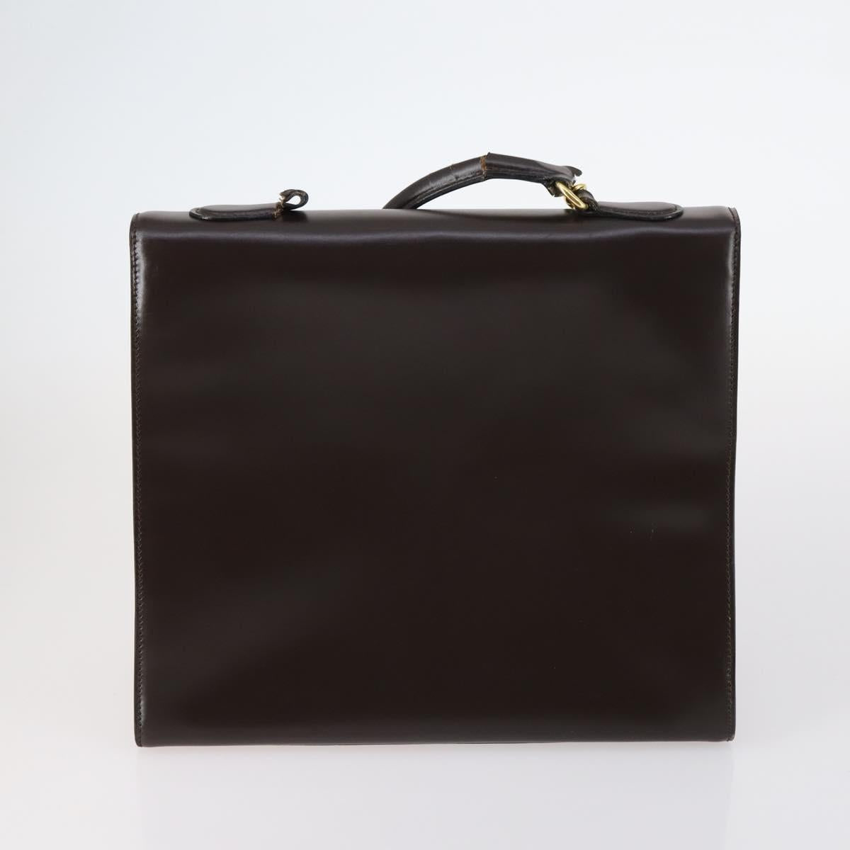 Salvatore Ferragamo Celine Hand Bag Leather 3Set Beige Black Auth gh1011