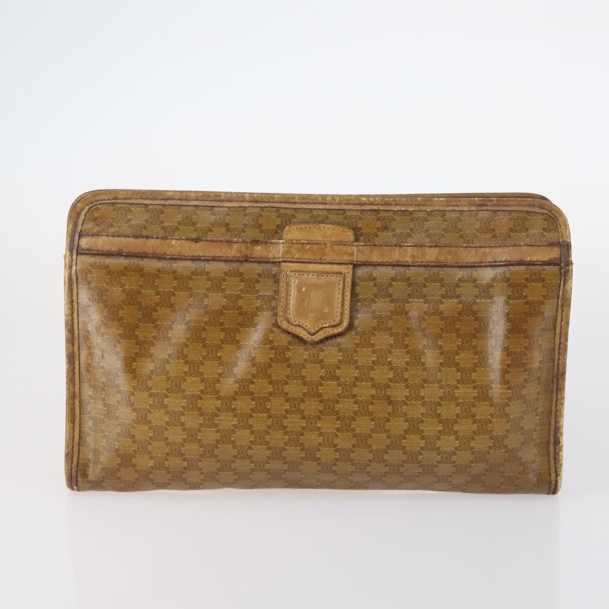 Salvatore Ferragamo Celine Hand Bag Leather 3Set Beige Black Auth gh1011