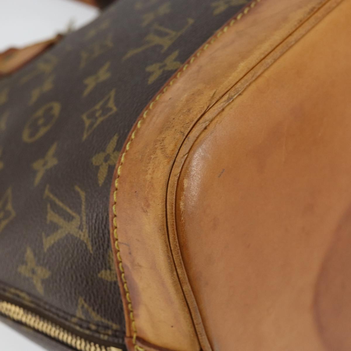 LOUIS VUITTON Monogram Alma Hand Bag M51130 LV Auth gh1013