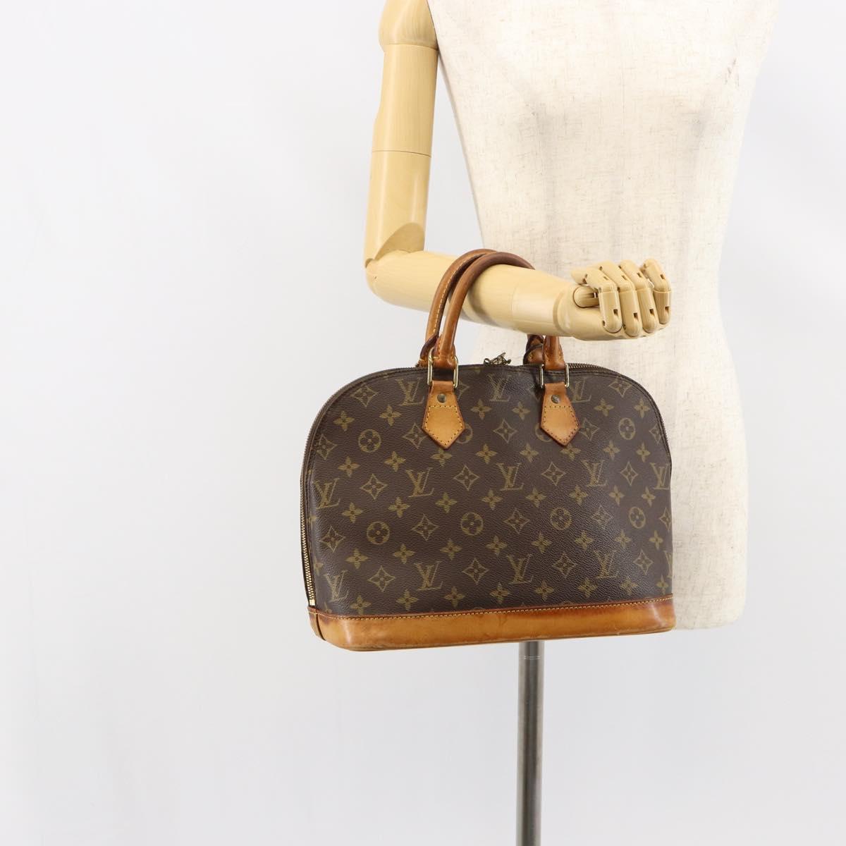 LOUIS VUITTON Monogram Alma Hand Bag M51130 LV Auth gh1013