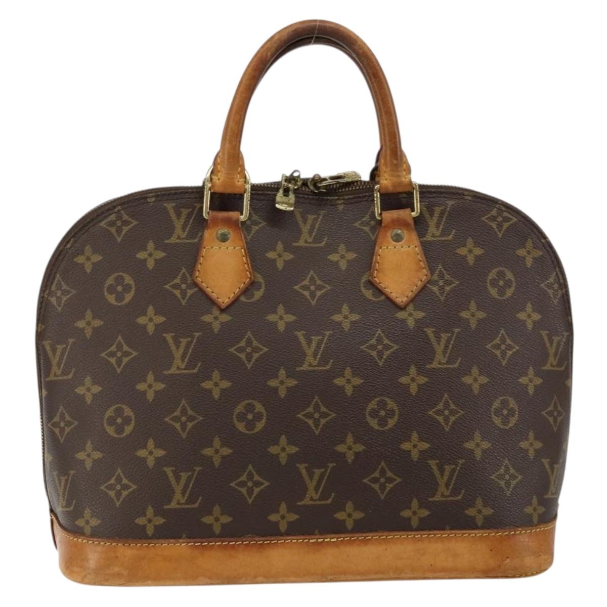 LOUIS VUITTON Monogram Alma Hand Bag M51130 LV Auth gh1013