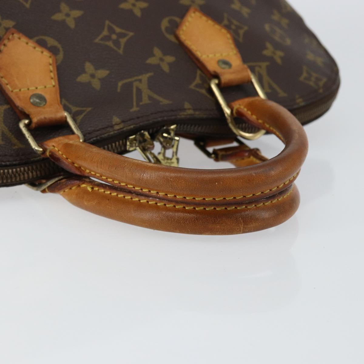 LOUIS VUITTON Monogram Alma Hand Bag M51130 LV Auth gh1013