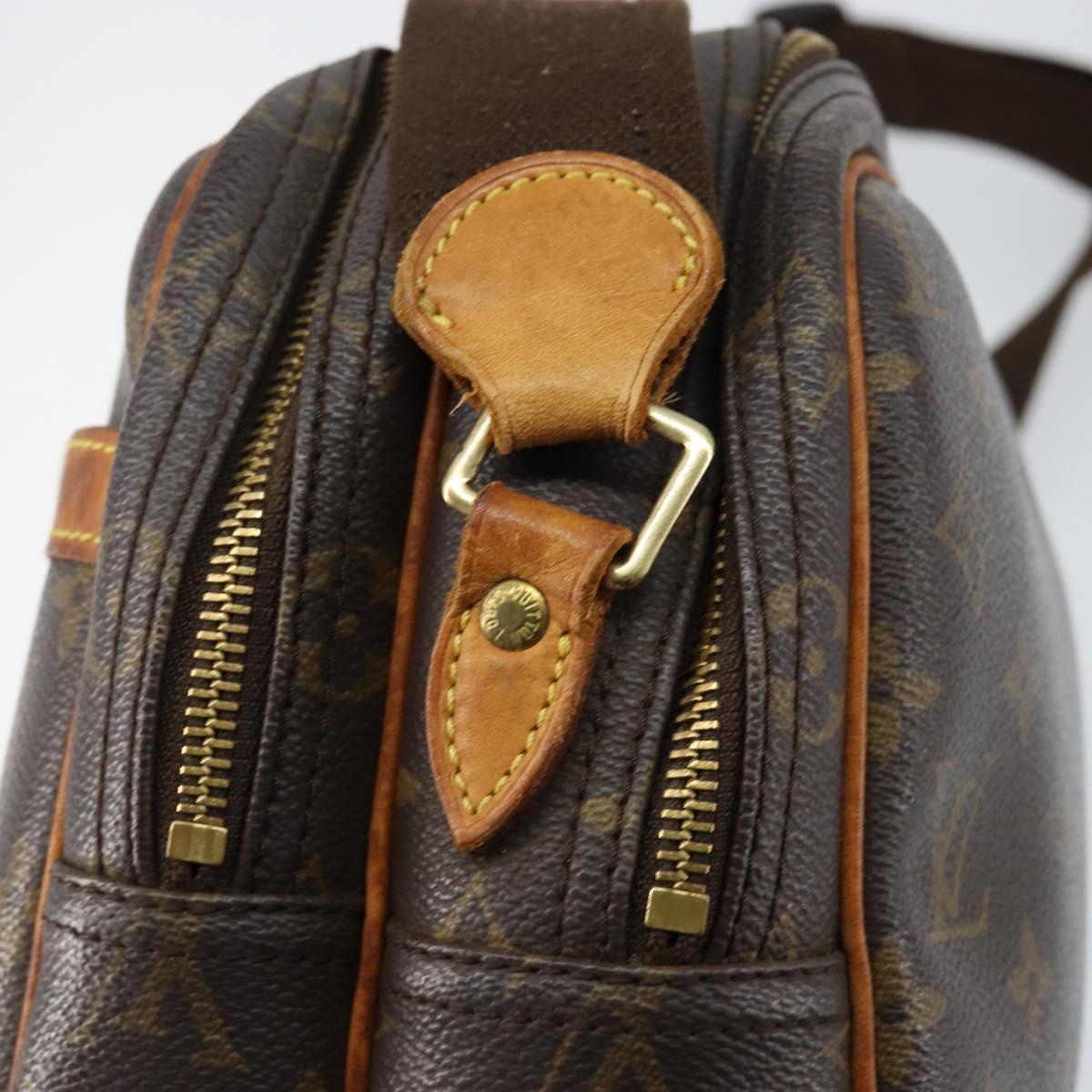 LOUIS VUITTON Monogram Reporter PM Shoulder Bag M45254 LV Auth gh1014