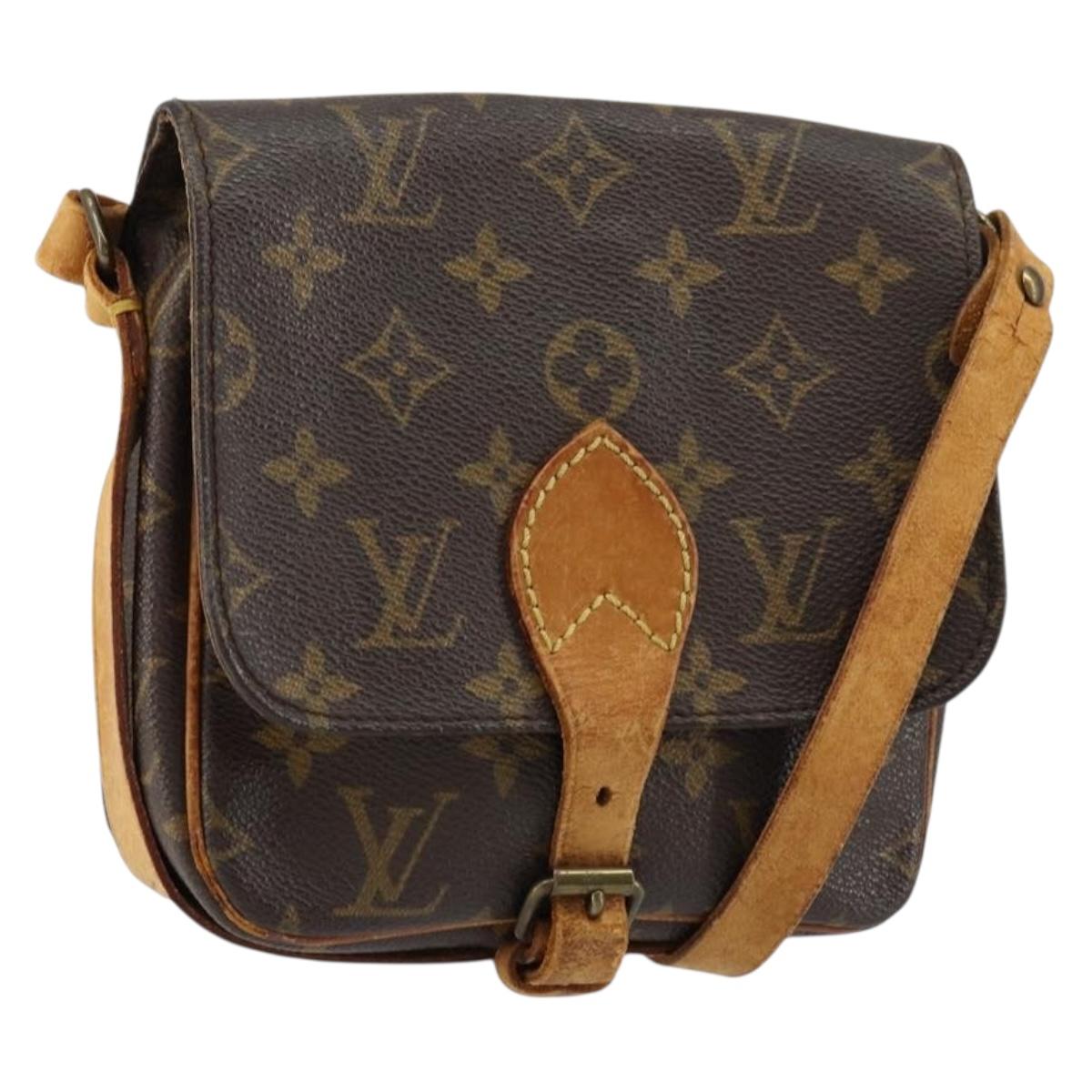 LOUIS VUITTON Monogram Cartouchiere PM Shoulder Bag M51254 LV Auth gh1018