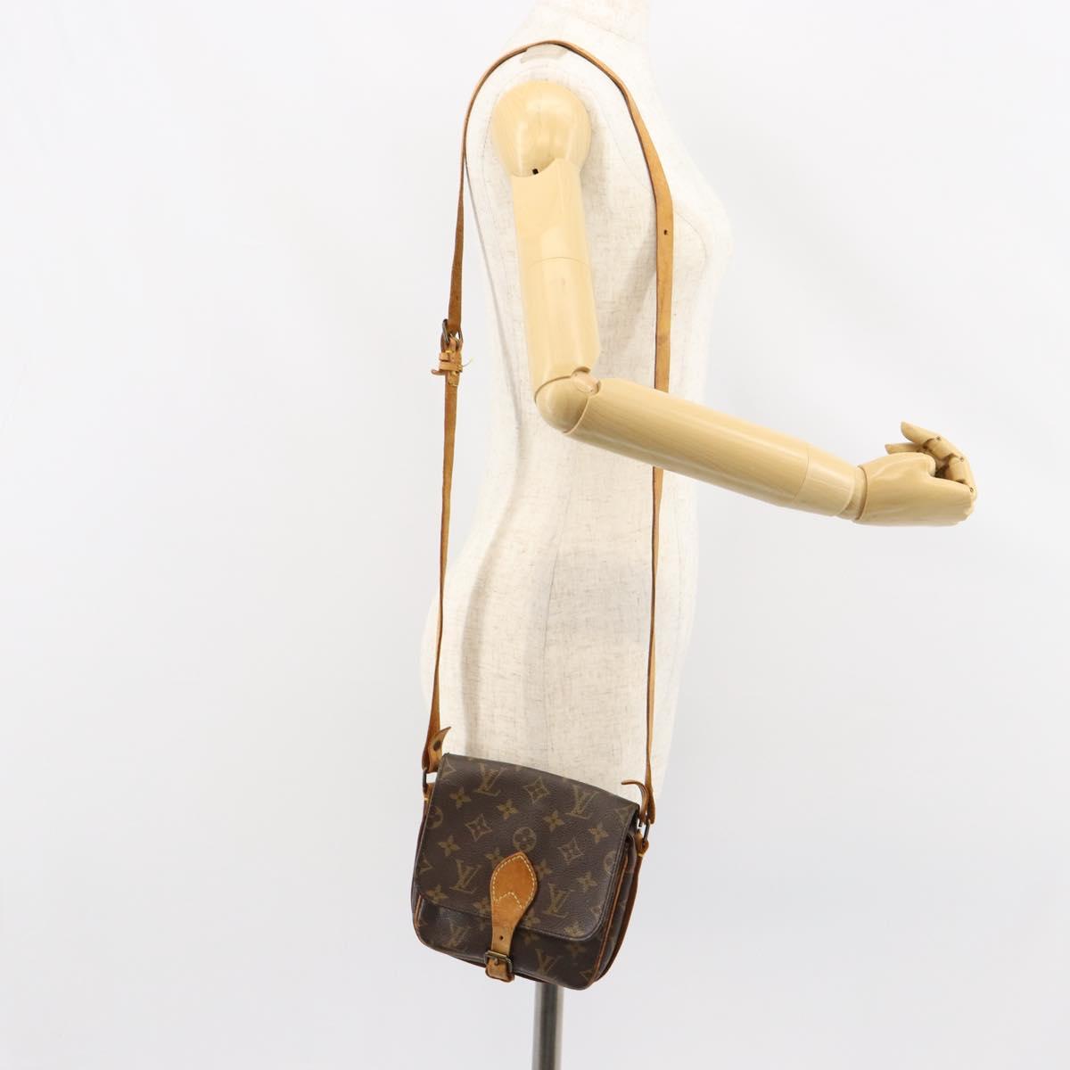 LOUIS VUITTON Monogram Cartouchiere PM Shoulder Bag M51254 LV Auth gh1018