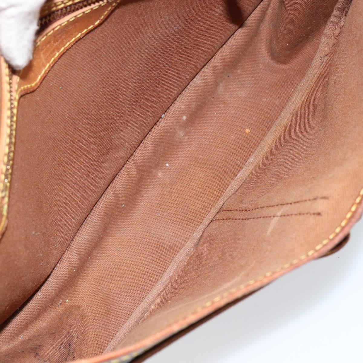 LOUIS VUITTON Monogram Gibeciere MM Shoulder Bag M42247 LV Auth gh1024