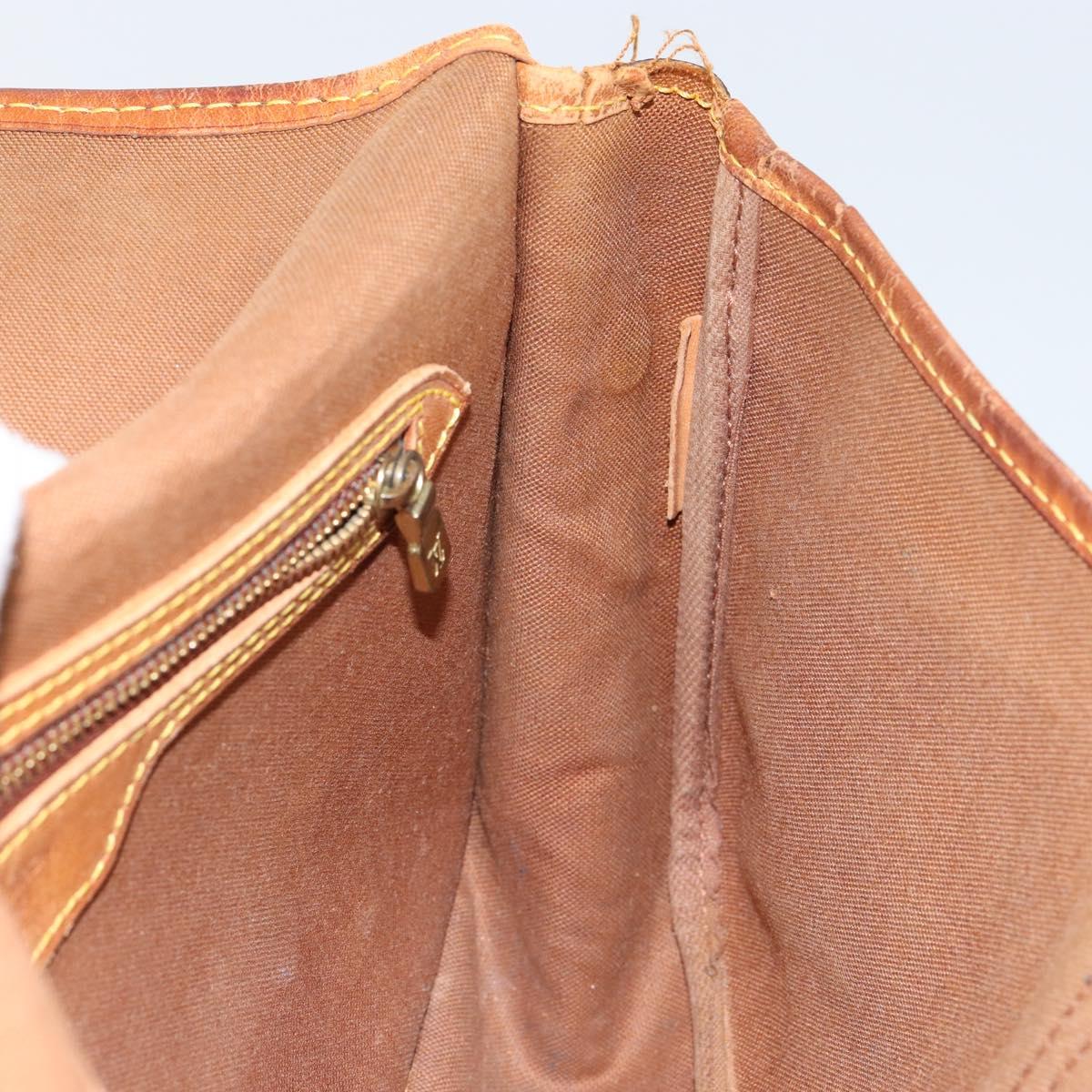 LOUIS VUITTON Monogram Gibeciere MM Shoulder Bag M42247 LV Auth gh1024