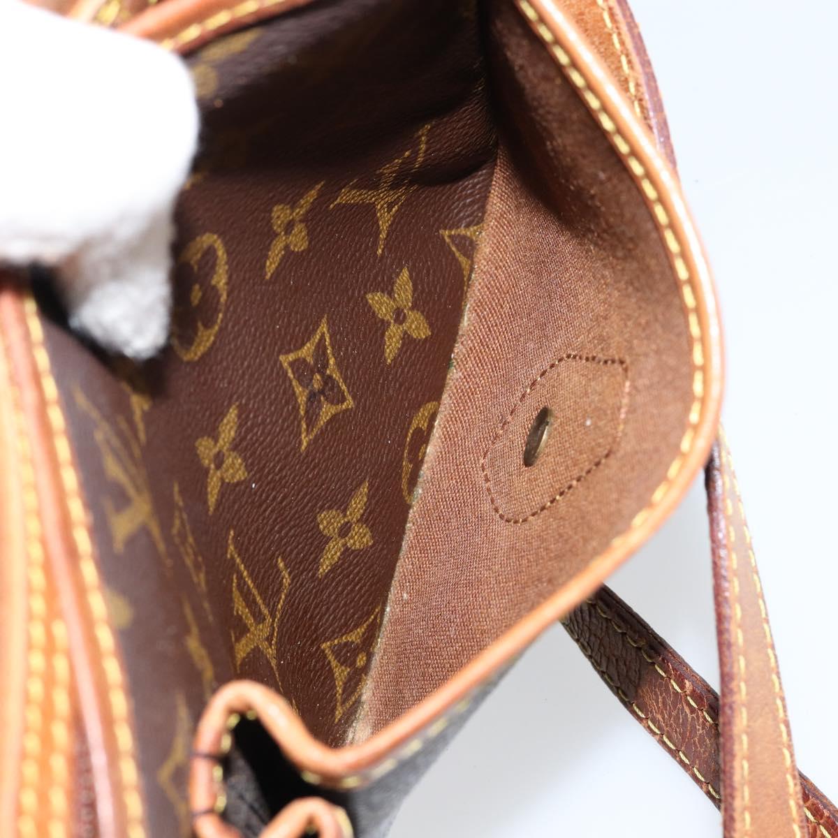 LOUIS VUITTON Monogram Gibeciere MM Shoulder Bag M42247 LV Auth gh1024