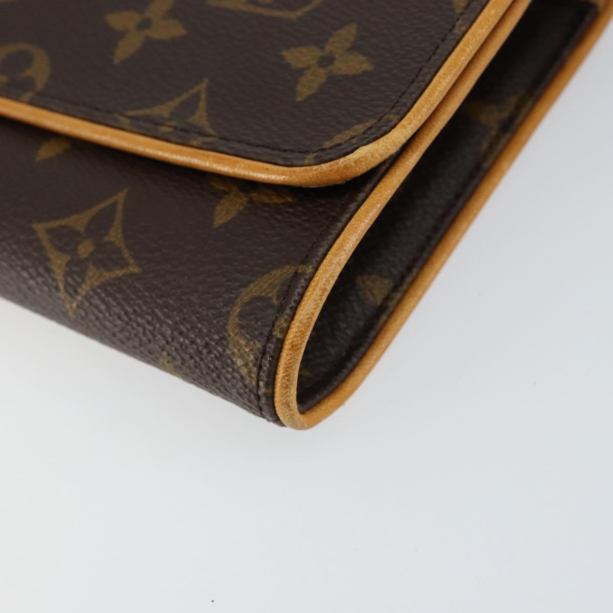 LOUIS VUITTON Monogram Pochette Twin GM Shoulder Bag M51852 LV Auth gh1026