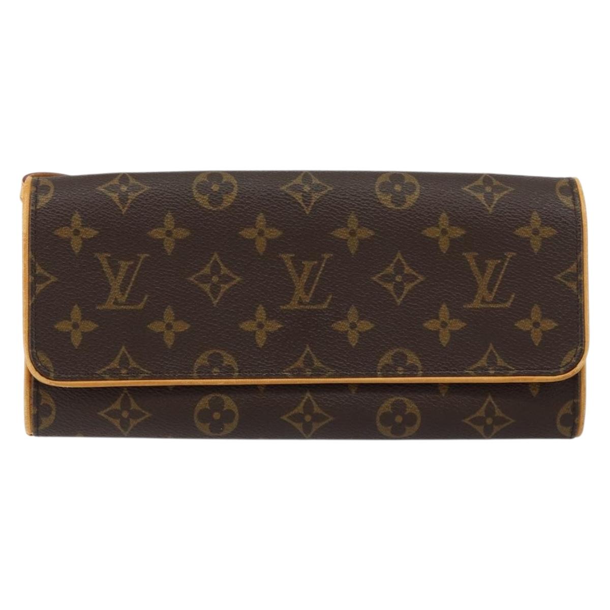 LOUIS VUITTON Monogram Pochette Twin GM Shoulder Bag M51852 LV Auth gh1026