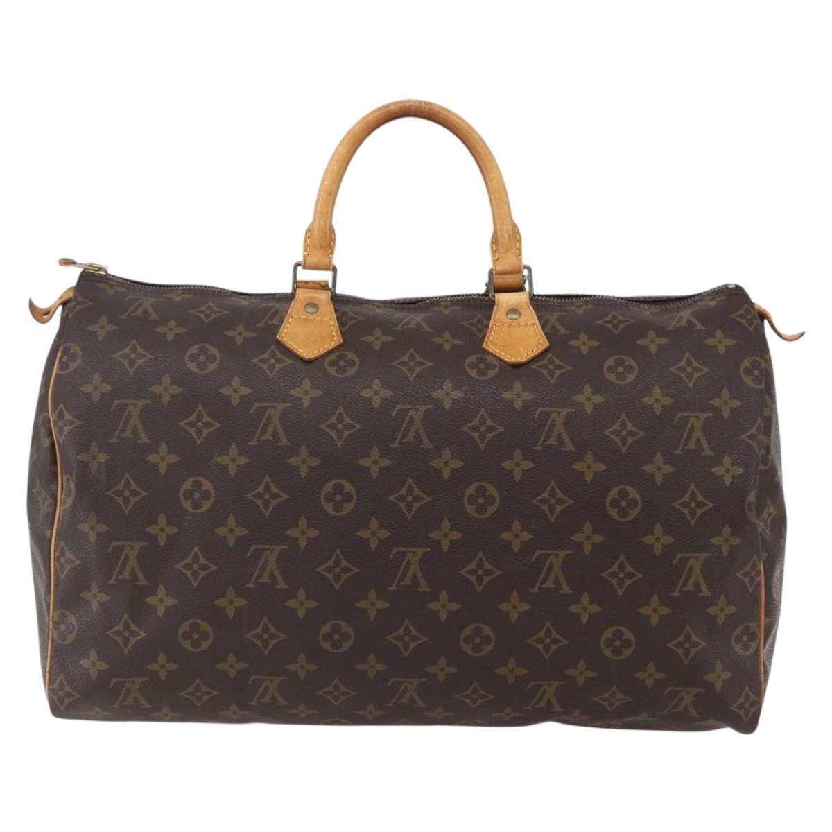 LOUIS VUITTON Monogram Speedy 40 Hand Bag M41522 LV Auth gh1036
