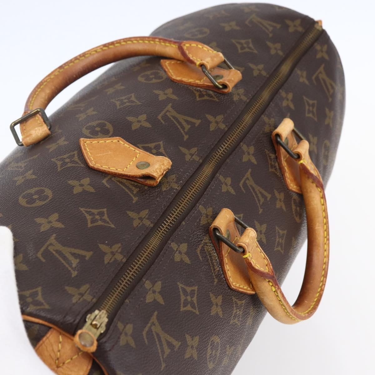 LOUIS VUITTON Monogram Speedy 40 Hand Bag M41522 LV Auth gh1036
