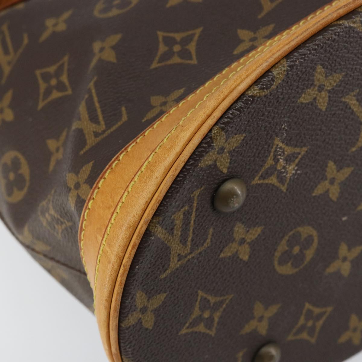 LOUIS VUITTON Monogram Bucket PM Shoulder Bag M42238 LV Auth gh1038