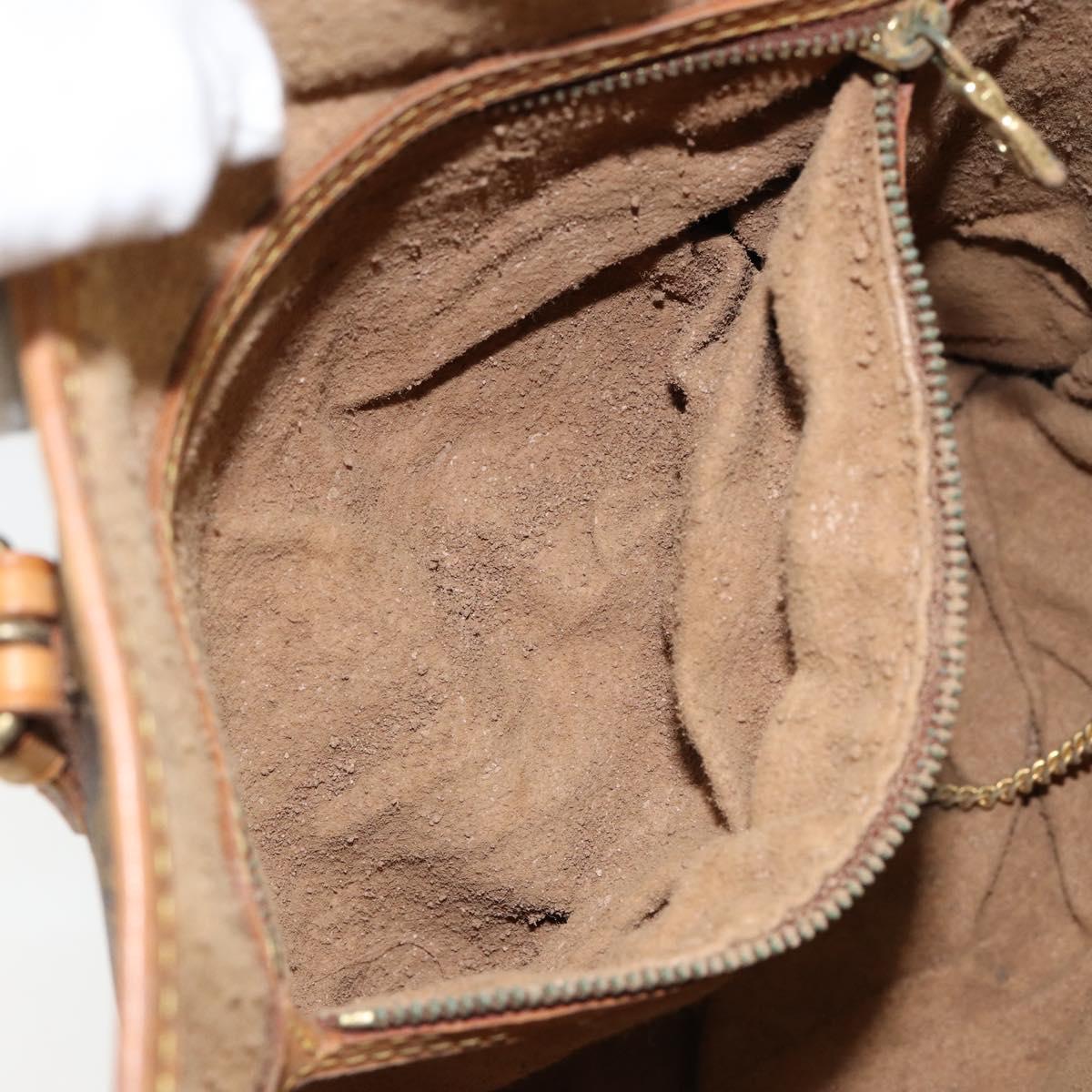 LOUIS VUITTON Monogram Bucket PM Shoulder Bag M42238 LV Auth gh1038