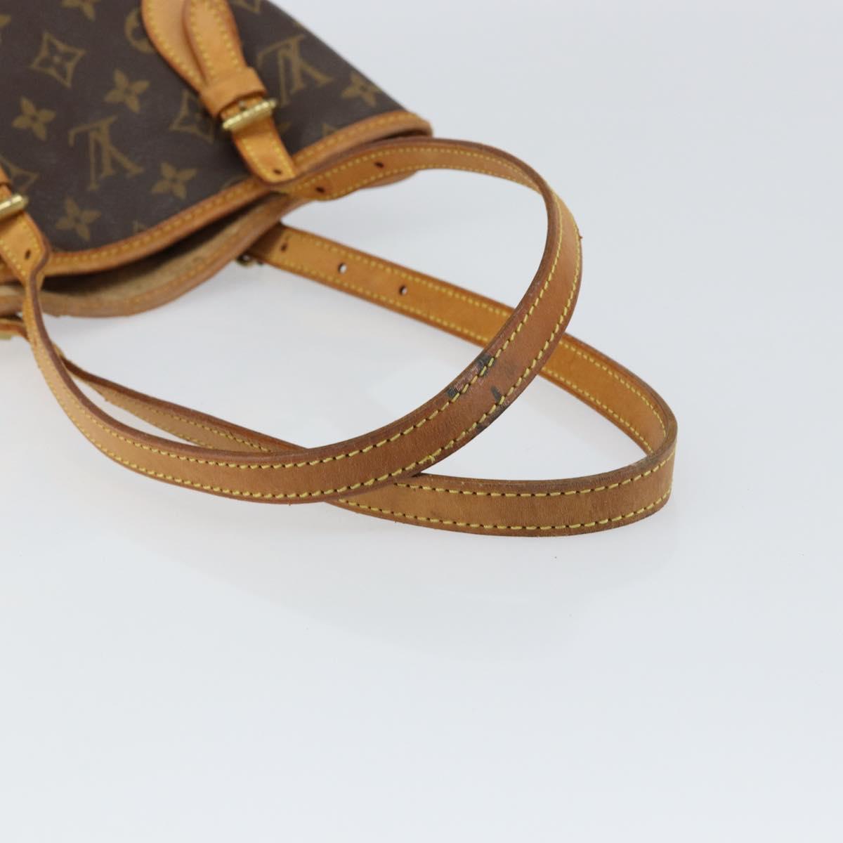 LOUIS VUITTON Monogram Bucket PM Shoulder Bag M42238 LV Auth gh1038