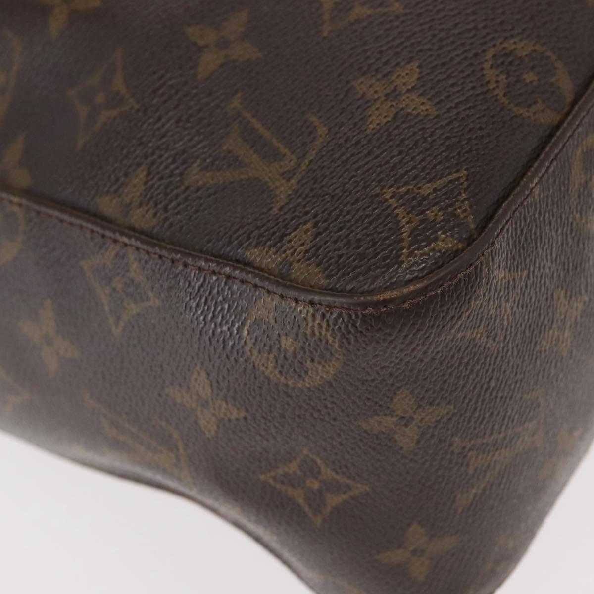 LOUIS VUITTON Monogram Looping GM Shoulder Bag M51145 LV Auth gh1039