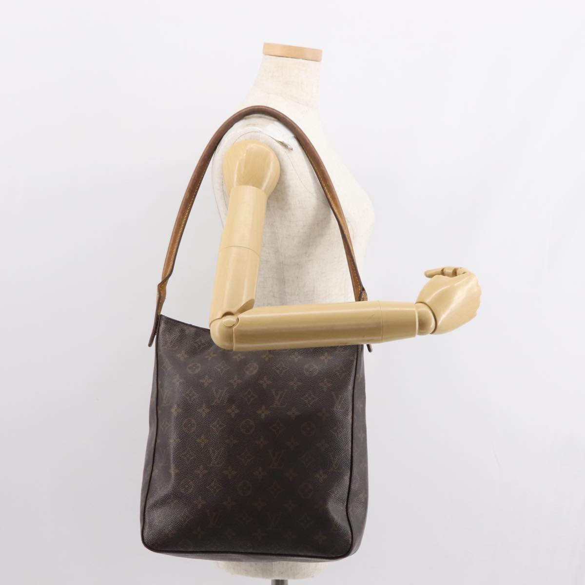 LOUIS VUITTON Monogram Looping GM Shoulder Bag M51145 LV Auth gh1039