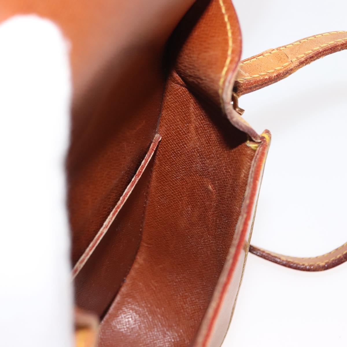 LOUIS VUITTON Nomad leather Saint Cloud PM Shoulder Bag Beige LV Auth gh1044