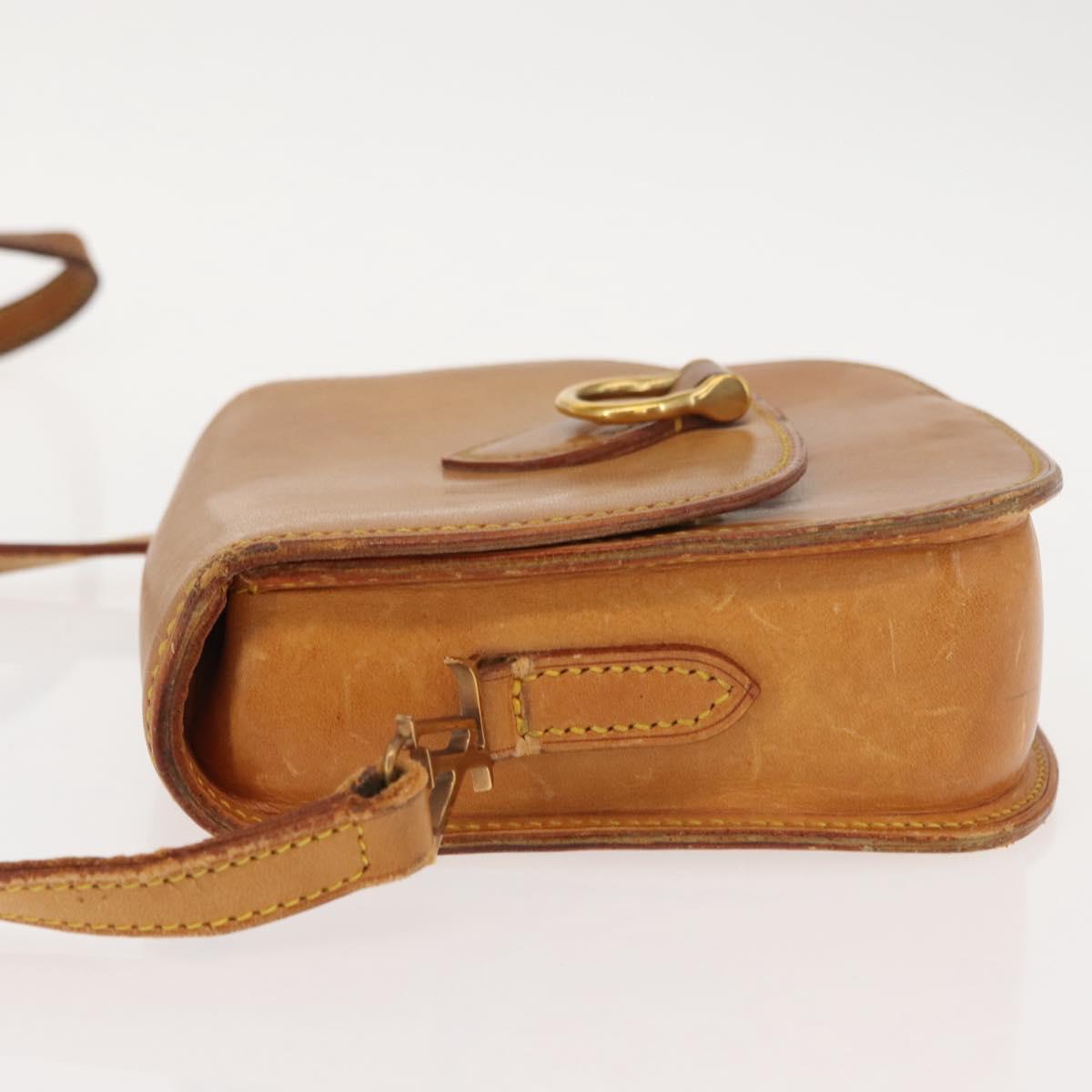 LOUIS VUITTON Nomad leather Saint Cloud PM Shoulder Bag Beige LV Auth gh1044