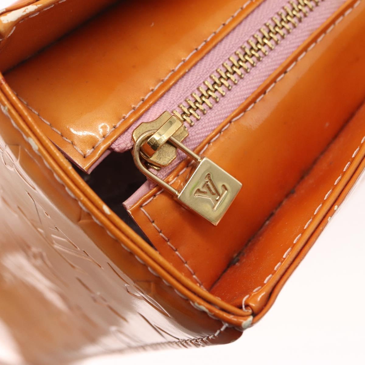 LOUIS VUITTON Monogram Vernis Columbus Bag Marshmallow Pink M91032 Auth gh1050