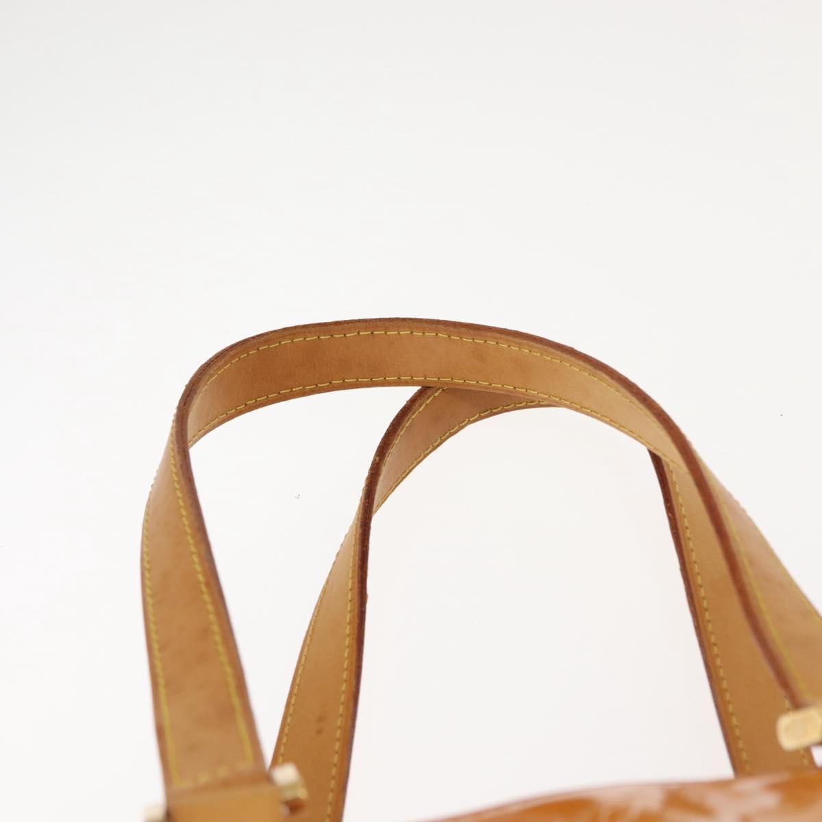 LOUIS VUITTON Monogram Vernis Columbus Bag Marshmallow Pink M91032 Auth gh1050