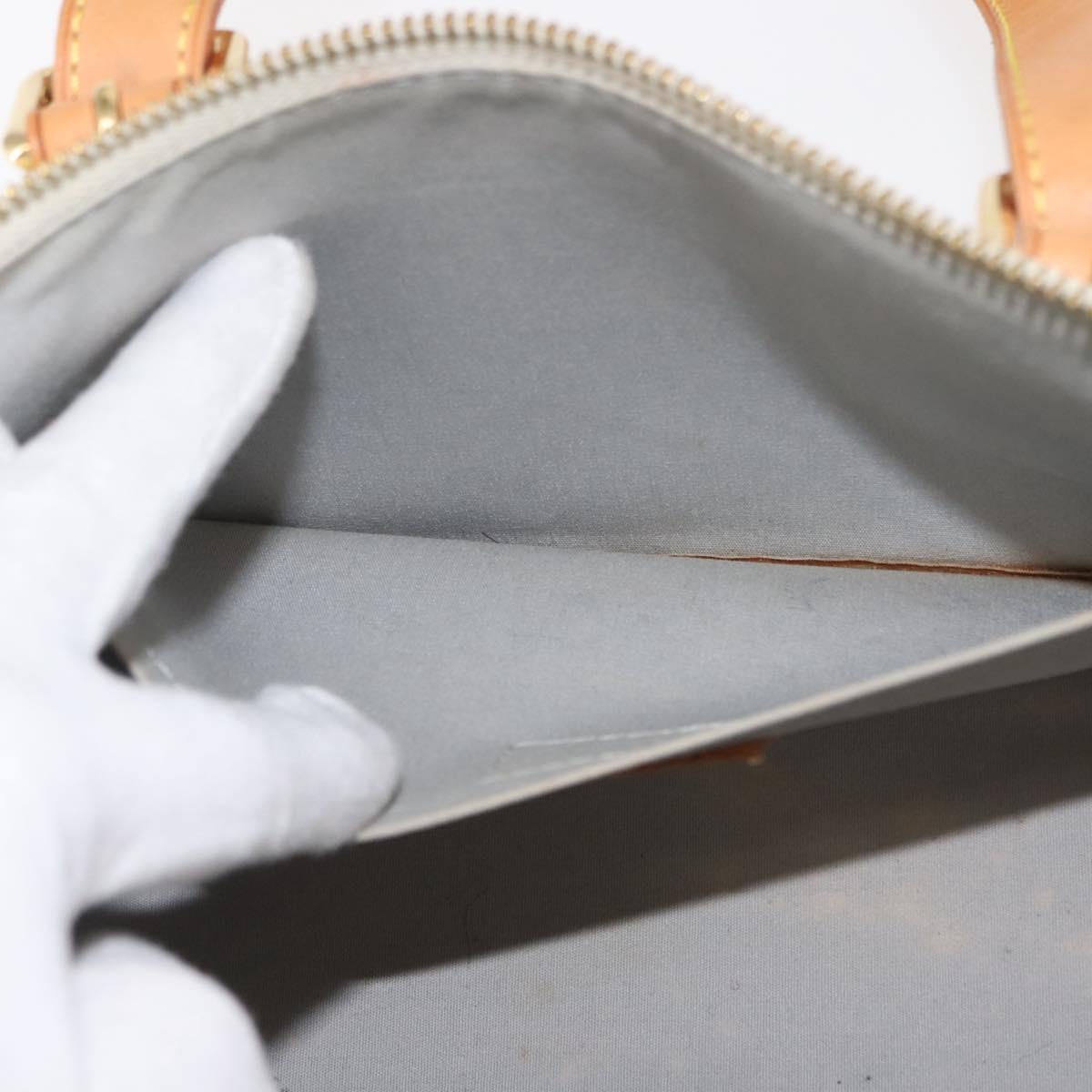 LOUIS VUITTON Monogram Vernis Rosewood Avenue Hand Bag Perle M93508 Auth gh1052