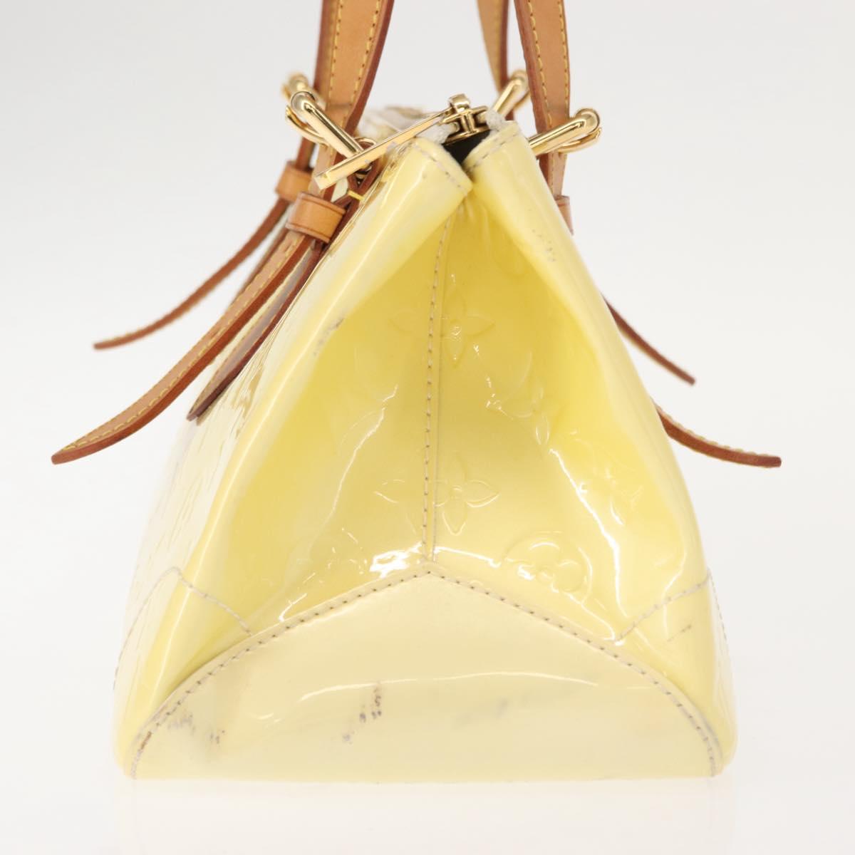 LOUIS VUITTON Monogram Vernis Rosewood Avenue Hand Bag Perle M93508 Auth gh1052