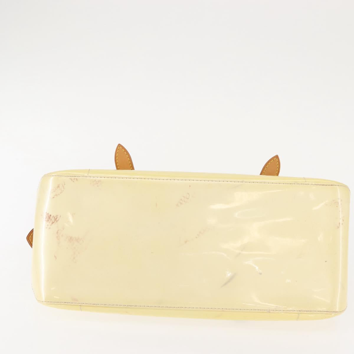 LOUIS VUITTON Monogram Vernis Rosewood Avenue Hand Bag Perle M93508 Auth gh1052