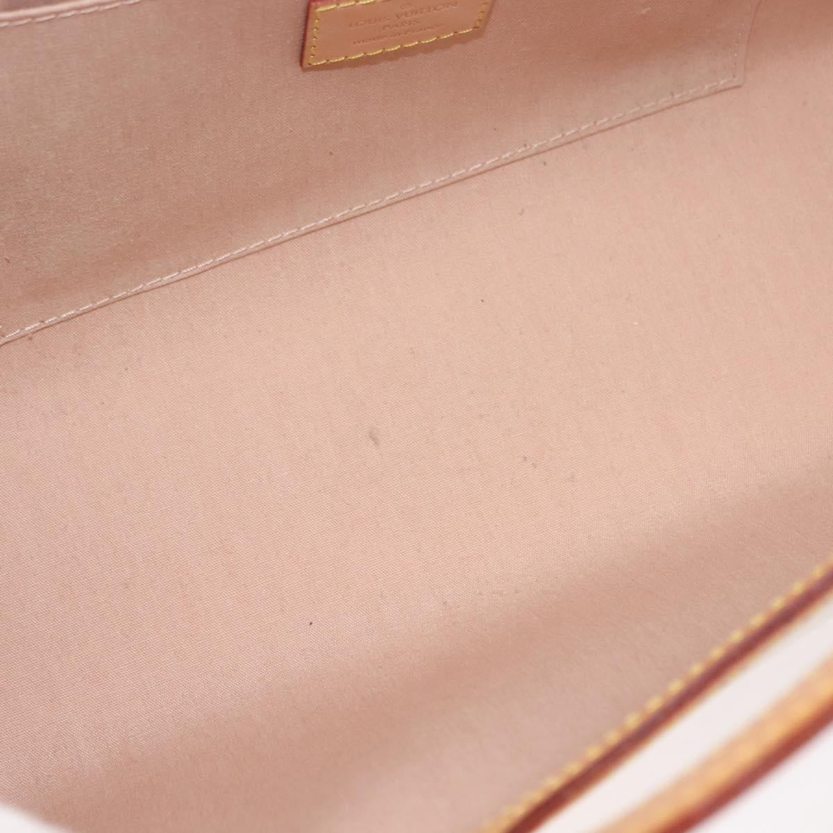 LOUIS VUITTON Vernis Roxbury Drive Bag 2Way Rose flow lantern M91391 Auth gh1053