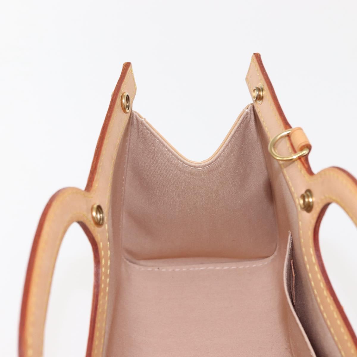 LOUIS VUITTON Vernis Roxbury Drive Bag 2Way Rose flow lantern M91391 Auth gh1053