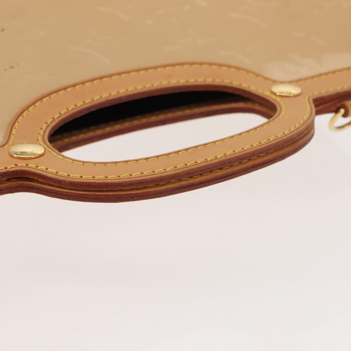 LOUIS VUITTON Vernis Roxbury Drive Bag 2Way Rose flow lantern M91391 Auth gh1053