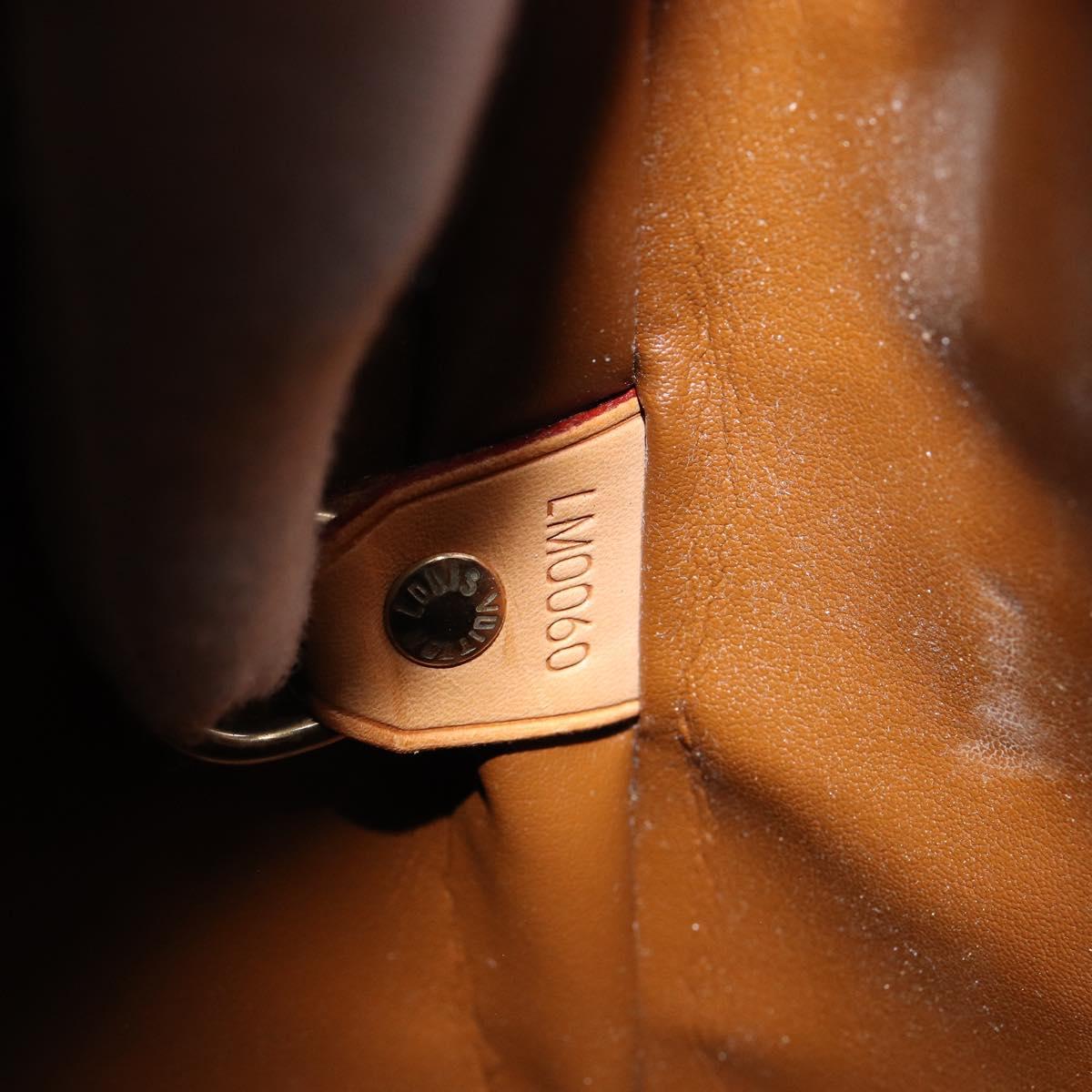 LOUIS VUITTON Monogram Vernis Houston Hand Bag Bronze M91122 LV Auth gh1057