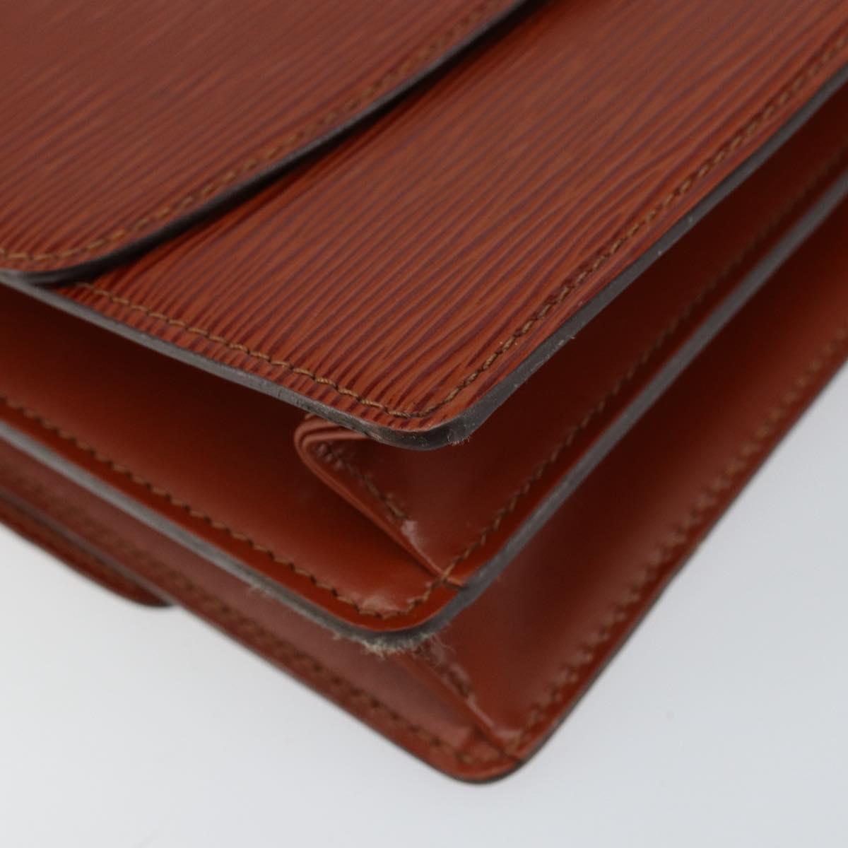 LOUIS VUITTON Epi Grenel Shoulder Bag Brown Kenya M52363 LV Auth gh1061