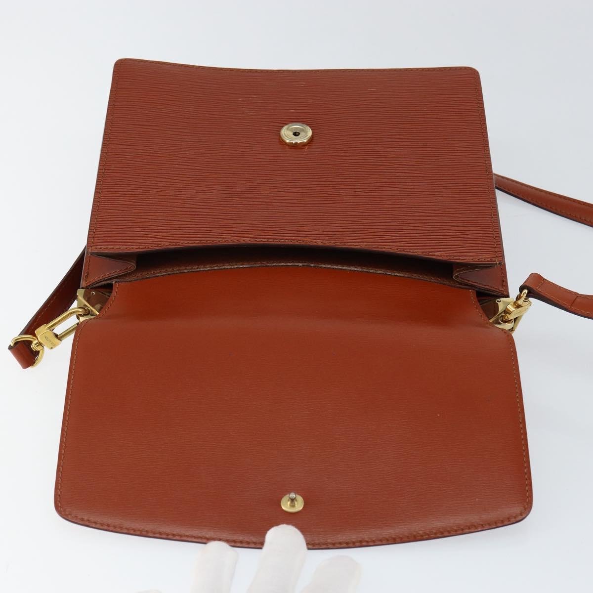 LOUIS VUITTON Epi Grenel Shoulder Bag Brown Kenya M52363 LV Auth gh1061