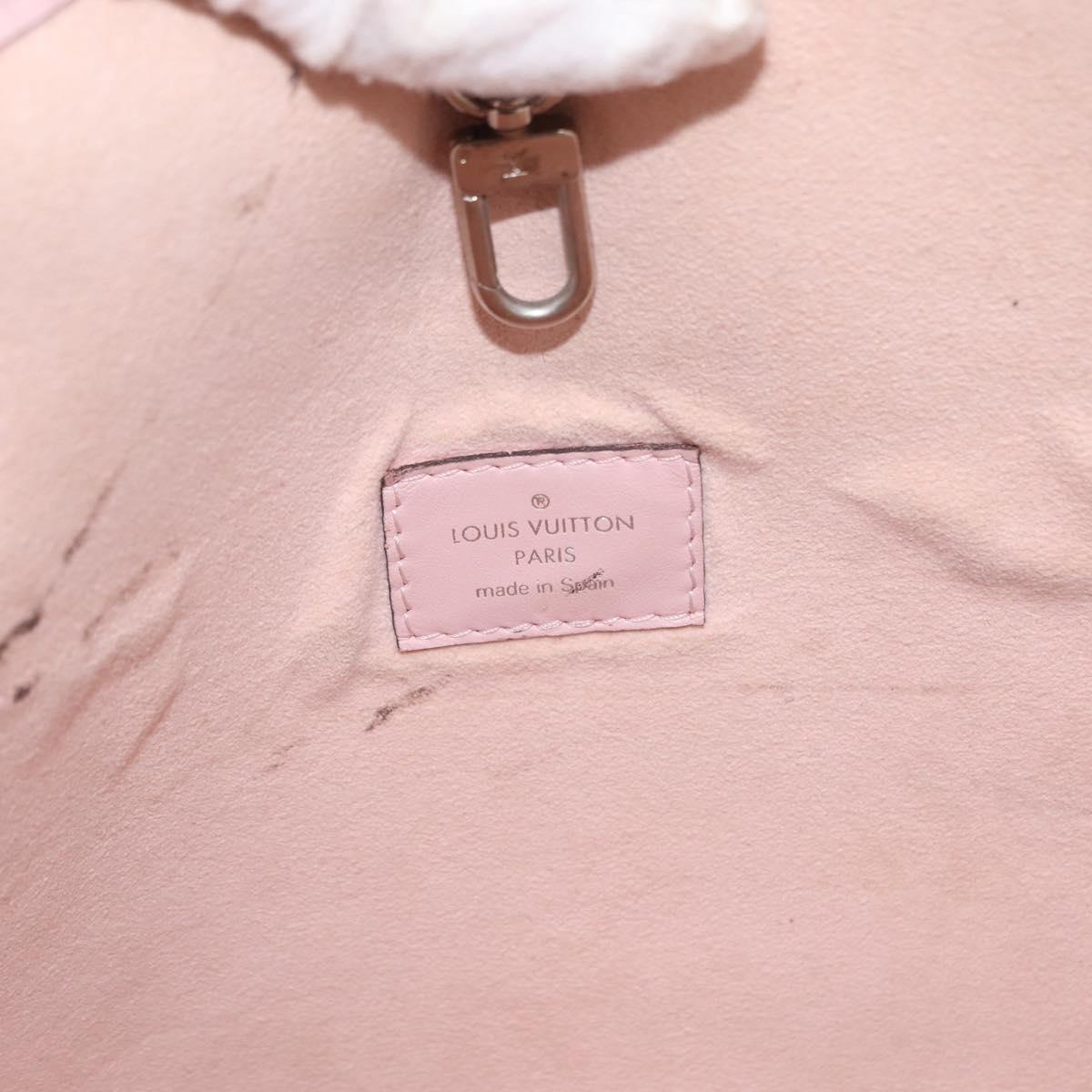 LOUIS VUITTON Epi Neverfull MM Tote Bag Rose Claire M41091 LV Auth gh1062